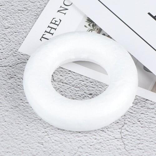 LBER 5pcs/Lot XMAS Polystyrene Styrofoam Foam Ring Half Ring For Craft DIY Accessory Handmade Party Decorations