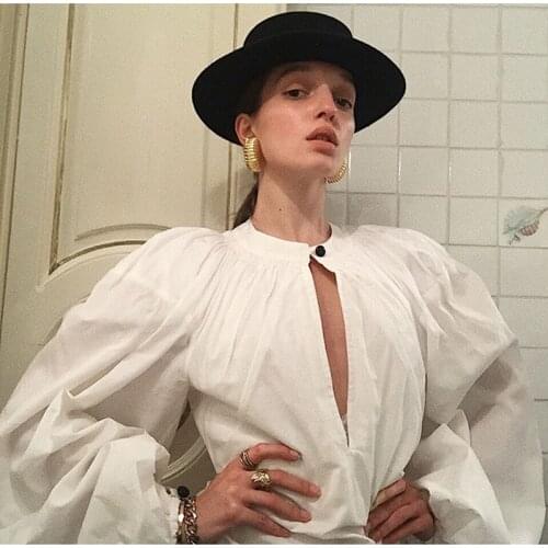 Small Hat British Fashion Woollen Hat Flat Top Temperament Simple Black Felt Hat