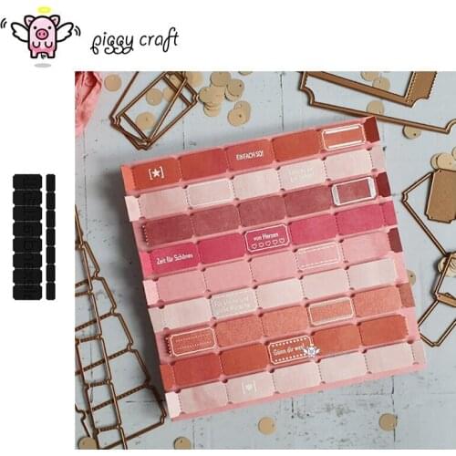 Piggy Craft metal cutting dies cut die mold Ticket card decoration Scrapbook paper craft knife mould blade punch stencils dies