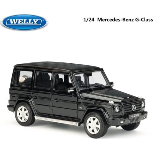 WELLY Model Car Diecast 1:24 Scale Alloy Car Mercedes-Benz G-Class SUV Off-road Vehicle Metal Toy Car For Kids Gift Collection