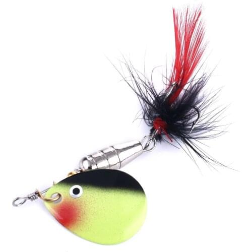 New Cheap Spinner Bait 6.3g 6# Treble Hooks Artificial Bait Metal Sequins Fishing Lure Wholesale