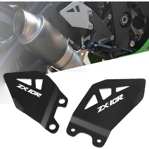 Front Foot Heel Pedal Footrest For KAWASAKI ZX-10R NINJA ZX-10RR ZX10R 10RR 2017 2018 2019 2020 Guard Protector Motorcycle