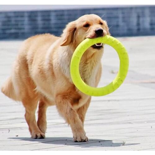 Pet Flying Discs EVA Dog Training Ring Puller Resistant Bite Floating Toy Puppy Outdoor Interactive Game Playing Products Supply