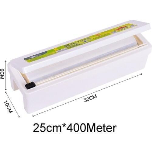 PE cling film fresh-keeping box combination kitchen supplies transparent food fresh-keeping film Fresh-keeping box with cutter