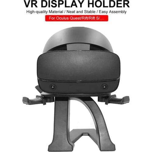 VR Stand Headset Display Holder And Station For Oculus Rift S Oculus Quest Headset Press Controllers Headset Display Holder