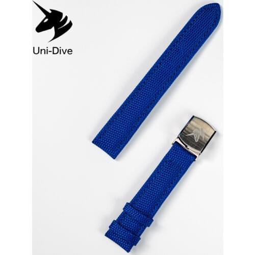 Uni-Dive 18mm Watch Clasp 316L No-Pin Deployment Buckle Stepless Micro Adjust Strap Tightness FitFlat Straps Watch Accessory