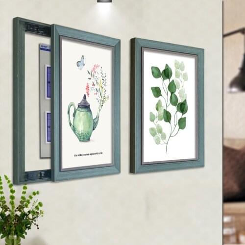 Vertical Version Occlusion Power Box Hide Distribution Box Decorative Painting Left And Right Push Nordic Painting