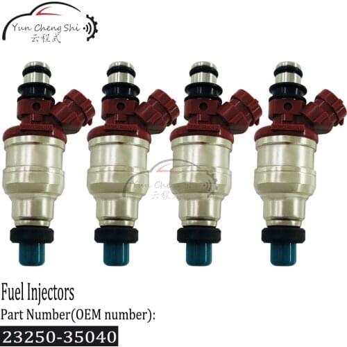 4pcs High Quality Fuel Injector Car Engine 23250-35040 23209-35040 For Toyota 4Runner 89-95 2.4L Hilux 94-99