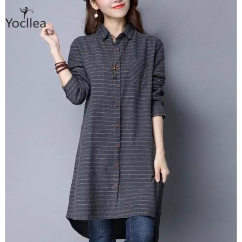 YOCLLEA Collar Blouses