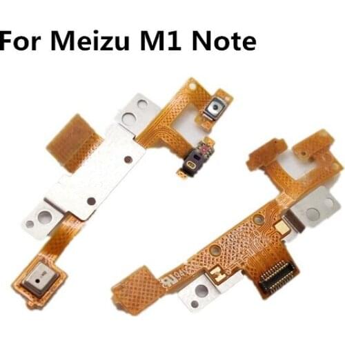 Phone Repair Parts Power Button Sensor Flex Cable for Meizu M1 Note Power Key Switch On Off Flex Cable