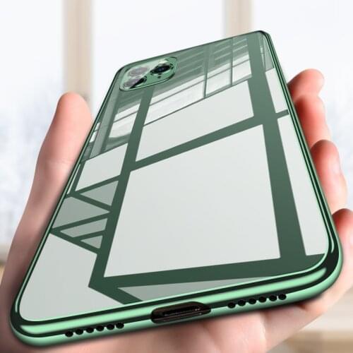Luxury Plating Camera Protection Silicone Phone Case For iPhone 11 Pro Max SE XSmax XR XS 8 7 6s 6 Plus Ultra-thin Soft Cover