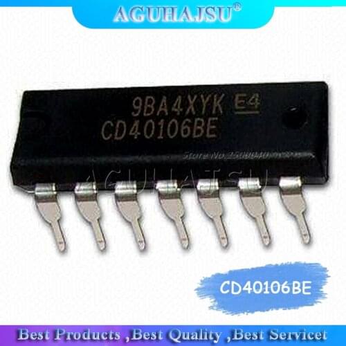 10PCS CD40106BE DIP14 CD40106 DIP 40106BE DIP-14 new and original IC