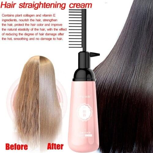 150ml Easy Using Smooth Hair Straightening Nourishing Hair Cream and OEM Elasticity For Strengthen Straight Toughness Hair U5E0