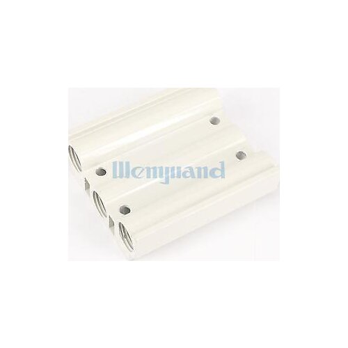 200M-2F 3 Stations Tube Hole 1/4"BSP Solenoid Valve Base Board With Screws & Rubber Pneumatic For 4V210