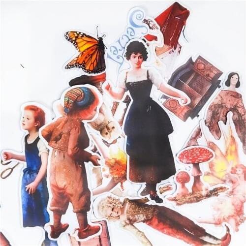 22pcs cute Vintage Victorian Stickers Diy Scrapbooking Photo Album Decorations Label Stickers School Office Supplies diy