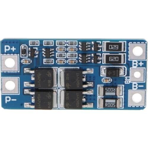 2S 10A 8.4V 7.4V 18650 Lithium Protection Board BMS PCM PCB Li-ion Lipo 2 Cell Pack with Balance Function Charger Protect Module