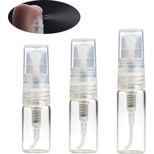 300pcs Refillable 2ml 3ml 5ml Mini Empty Essential oil Glass Spray Bottle Perfume Bottles Perfume Atomizer Travel Accessories