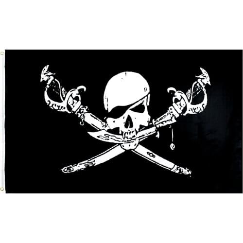 3x5fts jolly roger Skull Cross bones Pirate Brethren of The Coast Flag