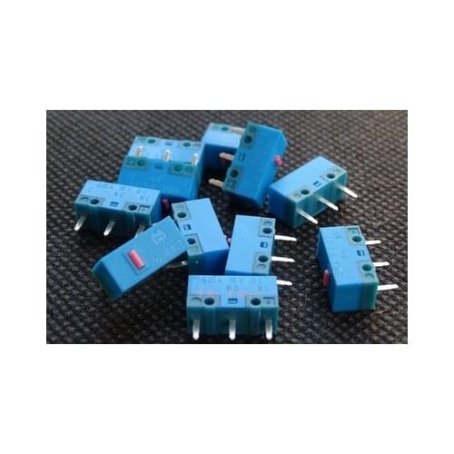5PCS-10PCS HUANO Blue Shell Pink Dot mouse micro switch Button Life of 80 million