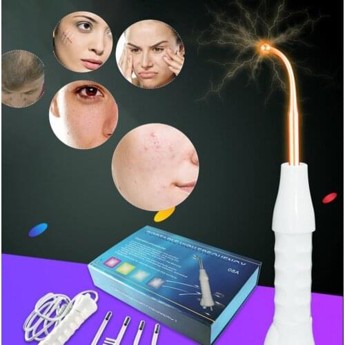 Electrotherapy Machine LED High Frequency Portable Electrode Skin Care Tube Therapy Beauty Device for Home