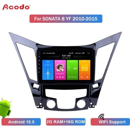 ACODO 2G RAM+16G ROM Android 10.0 Car Radio Multimedia Player For Hyundai Sonata 8 YF 2010-2015 Navigation GPS 2 din