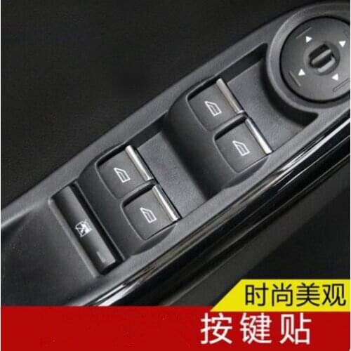Car styling Windows lift switch button decoratio sticker case for Ford Focus SMAX Fiesta Ecosport KUGA,auto accessories