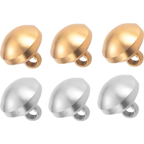 50pcs Stainless Steel Gold Tone Spacer Beads Loose Charm Beads for DIY Jewelry Making Findings