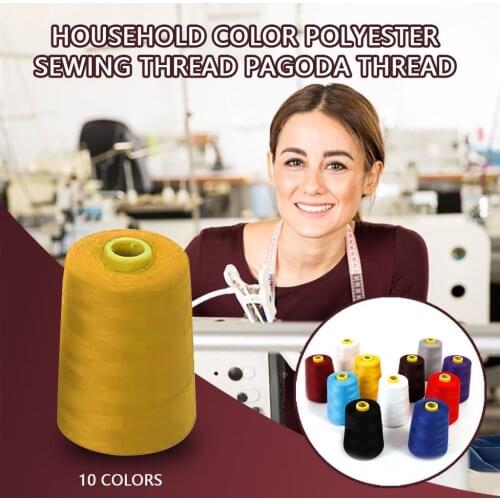 Household Color Embroidery Sewing Thread Polyester Sewing agoda Thread 8000 Yards Craft Patch Steering-wheel Sewing Supplies