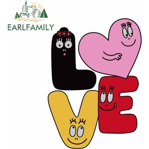 EARLFAMILY 13cm x 9.2cm For BARBAPAPA Creative Car Stickers Vinyl Car Wrap Decal DIY Custom Printing Occlusion Scratch