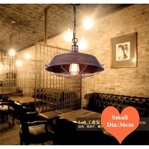 European brief warehouse black&rust iron art chandeliers Industry style E27 LED lamp for Restaurant&Bar&corridor&Porch CYDD039A