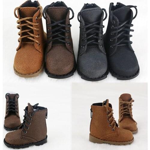 M0107 children handmade toy 1/6 1/3 1/4 uncle Doll shoes BJD/SD doll props Accessories Suede boots 1pair