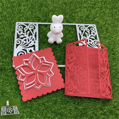 A set of double-door invitations, a full set of hand-embossed DIY album scrapbook greeting card decoration metal cutting mold