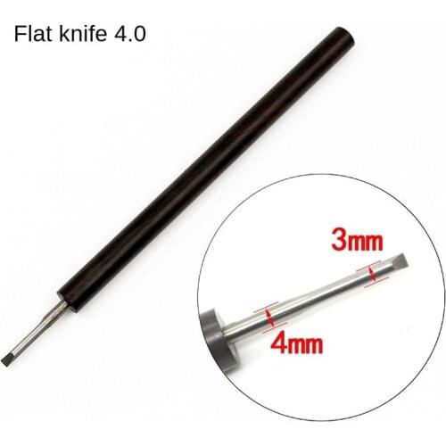 4mm Olive Core Walnut Carving Knife Gundam Model Maker use Line Cutter Carving knife Push knife Detail modification Knife