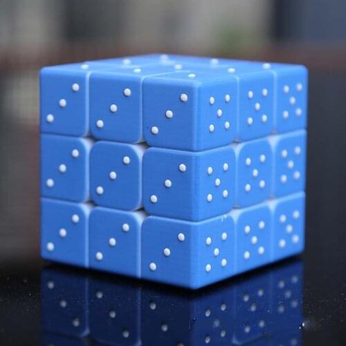 Blind Braille Fingerprint Learning Puzzle Neo Cube Magic Magico Cubo 3x3x3 Educational Toys Gifts For Children Adults