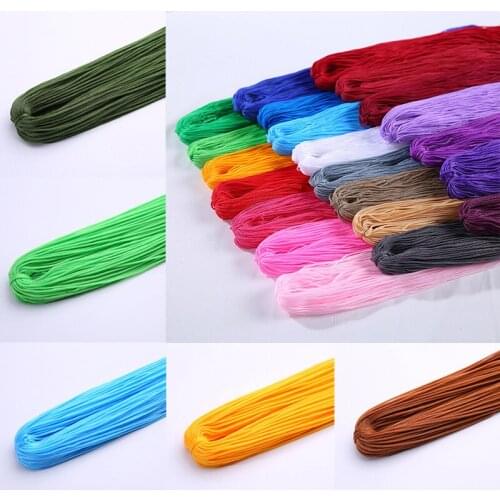 40-50M DIY Jewellery Bracelet Making Findings Beading Thread Wire 1mm Strong Braided Macrame Silk Satin Nylon Cord Rope