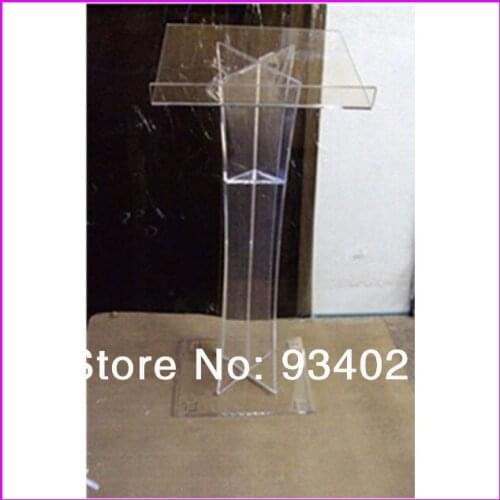 Clear Acrylic Podium Pulpit Lectern, Plexiglass Lecten