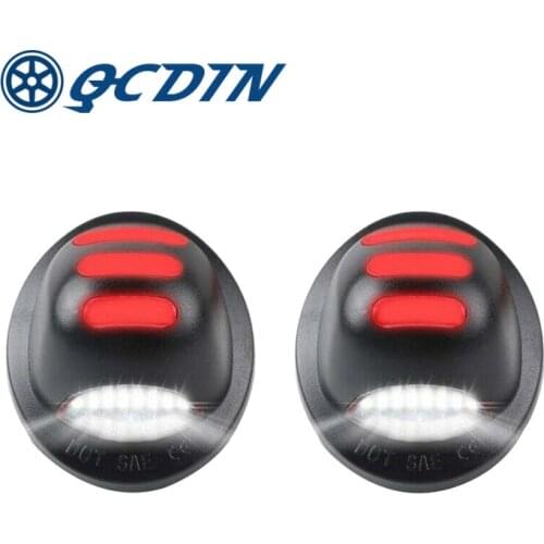 QCDIN 1 Pair Led License Number Plate Lamp For Ford F-150 2001-2014 White 12V 6000k Car License Plate Lights