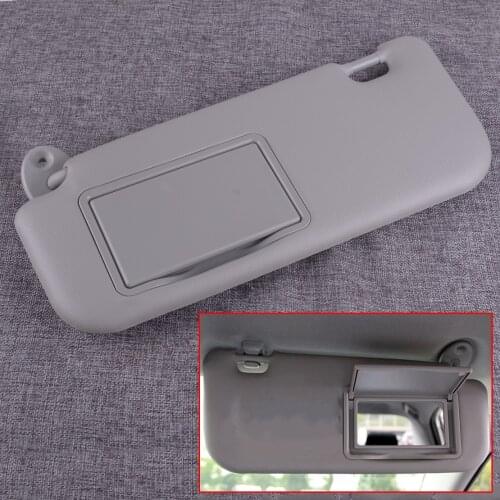 DWCX Grey Car Left Driver Side Front Windscreen Grey Sun Visor Shade Made-up Mirror fit for Toyota Corolla 2014-2017 2018 2019