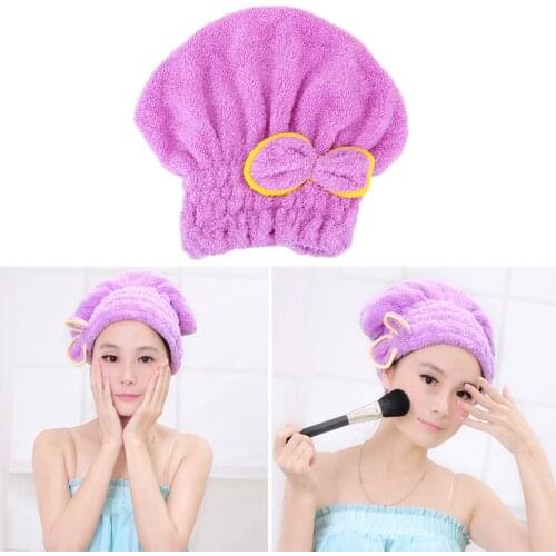 Microfiber Quickly Dry Hair Hat Bathroom Hats Shower Cap Wrapped Towels Bath Accessories