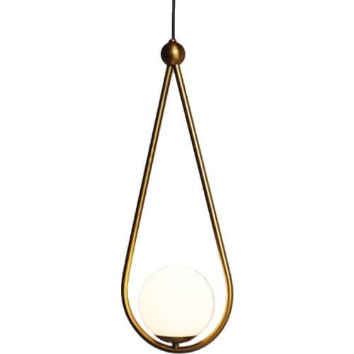 Nordic Water Drop Ball Glass Pendant Lights Living Room Aisle Bedside Table Hanging Lamps Designer Dining Room Deco Fixtures