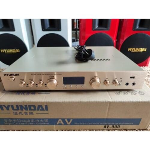 Modern AV power amplifier, gallstone machine tube + 10 Toshiba IC Dahuaniu AUX Bluetooth USB four-way karaoke