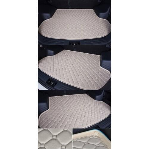 Custom Special Car Trunk Mat for Volkswagen Polo Waterproof Durable Cargo Rugs Carpets