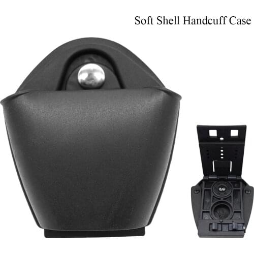 Tactical Handcuff Holster Military Police Waist Pocket Shackles Holder Pouch Soft Shell Handcuff Cuff Case Belt Loop Holster
