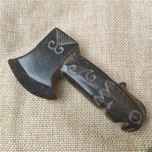 Tibet Hongshan Culture Natural Meteorite Axe Bird Head Statue Mascot Collection Pendant Jewelry Decoration Home Decoration Gift