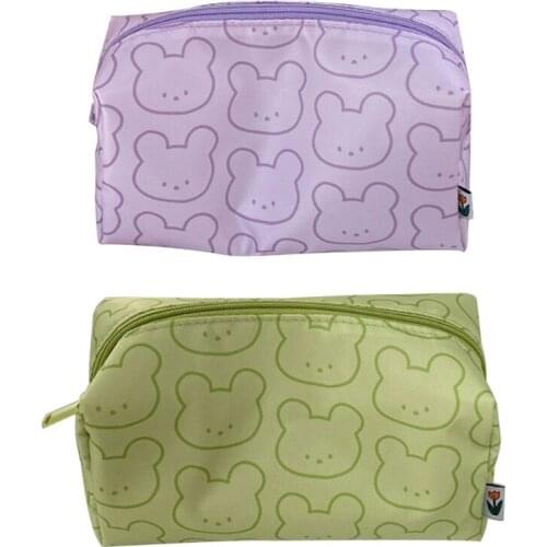 Large Capacity Pencil Pouch Large Cosmetic Organizer Pouch Zipper Closure Multipurpose Travel Storage Bag for Travel