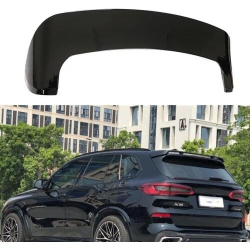Car Rear Roof Trunk Spoiler Wing Lip For BMW X5 G05 2019-UP Glossy Black
