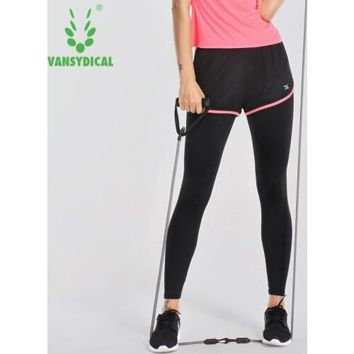 Women 2 In 1 Yoga Pants Compression Running Tights Quick Dry Fitness Workout Leggings