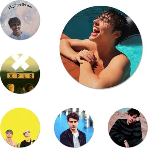 Sam and Colby Icons Pins Badge Decoration Brooches Metal Badges For Backpack Decoration 58mm