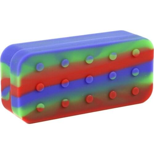 1pcs 75ml large capacity Silicone Concentrate wax Container rectangle Assorted Colors