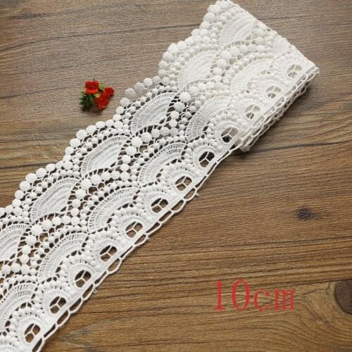 10cm 1yard Voile Lace High Quality 100% Cotton Lace Fabric Free Shipping